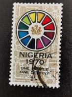 Nigeria 1970 - staatswapen in kleurenwiel, Ophalen of Verzenden, Nigeria, Gestempeld