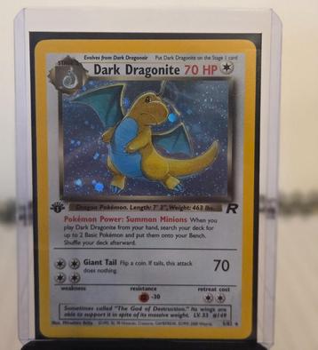Dark Dragonite – First Edition – Mint Condition! beschikbaar voor biedingen