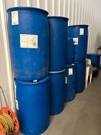 Blauwe vaten 200L, Tuin en Terras, Ophalen, Zo goed als nieuw