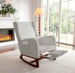 Rocking Chair with Extendable Footrest, High Back Recliner, Huis en Inrichting, Ophalen, Zo goed als nieuw