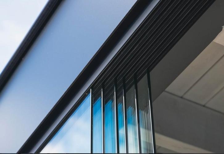 Parois coulissantes en verre avec assemblage — JardinSoluti, Bricolage & Construction, Châssis & Portes coulissantes, Neuf, Aluminium