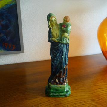 Madonna met Kind Keramiek + 5 kandelaars beschikbaar voor biedingen
