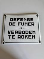 Verboden te roken emaille bord. 29 cm op 24 cm, Ophalen of Verzenden