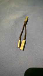 USB-C to 3.5mm AUX Splitter! 2 in 1! Opladeradapter! 16 Bit!, Enlèvement ou Envoi, Comme neuf, Moins de 2 mètres, Autres câbles