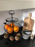 Fruitschaal etagere, Huis en Inrichting, Woonaccessoires | Schalen en Manden, Nieuw, Overige materialen, Schaal, Rond