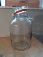 bocal en verre avec fermeture à support - 5L, Enlèvement ou Envoi, Comme neuf, Verre, Casserole, Bidon ou Boîte
