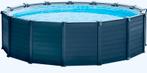 Intex Graphite Panel Set opbouwzwembad, Tuin en Terras, Gebruikt, Rond, 300 cm of meer, Ophalen