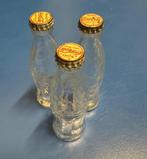 3 mini bouteilles verre coca cola vintage 1950, Utilisé