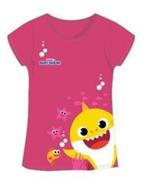 Baby Shark T-shirt - Donker Roze - Maat 116, Enfants & Bébés, Vêtements enfant | Taille 116, Fille, Chemise ou À manches longues