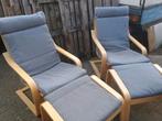 poang met voetbankje (Ikea), Huis en Inrichting, Fauteuils, Ophalen, Gebruikt