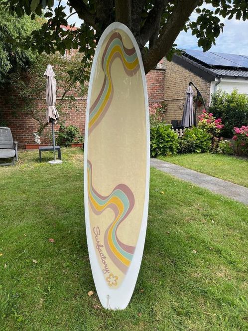 Surfplank 7’ x 20 x 2,5 / epoxy / mini-malibu, Watersport en Boten, Golfsurfen, Gebruikt, Funboard, Met vinnen, Met koord, Ophalen