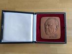Bronzen medaille - Konrad Adenauer 1961, Ophalen of Verzenden, Brons