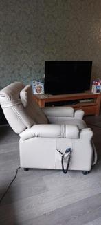 Zetel Revilax model Medilax 3M in beide leder, Huis en Inrichting, Fauteuils, Ophalen, Zetel senioren, Minder dan 75 cm, Leer