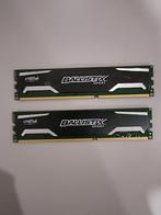 Crucial BALLISTIX 2x8GB DDR3 1600MHz, Computers en Software, RAM geheugen, DDR3, Ophalen of Verzenden, Zo goed als nieuw, Desktop