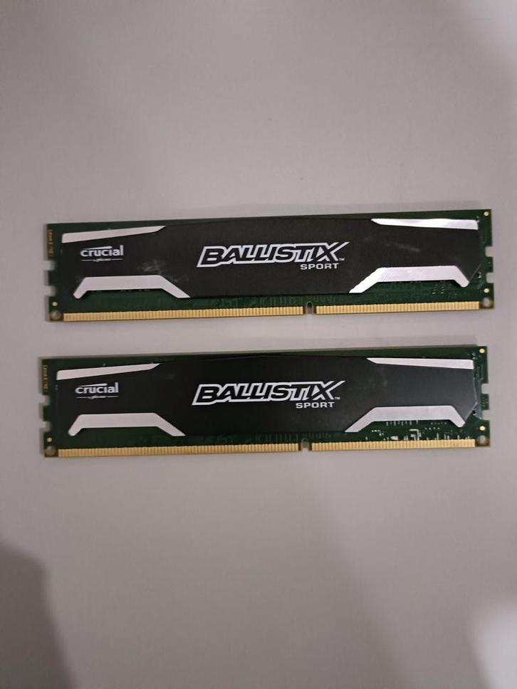 Crucial BALLISTIX 2x8GB DDR3 1600MHz, Computers en Software, RAM geheugen, Zo goed als nieuw, Desktop, 16 GB, DDR3, Ophalen of Verzenden
