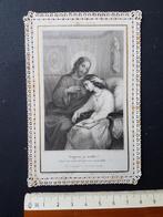 Santje Heiligenprentje met kant Holy card Devotie, Verzamelen, Bidprentjes en Rouwkaarten, Verzenden, Bidprentje
