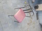4 vintage stoelen, Huis en Inrichting, Stoelen, Ophalen, Gebruikt, Zwart, Drie