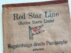 RED STAR LINE ANTWERPEN Canvas Ticket Pouch ca 1880-1890, Envoi