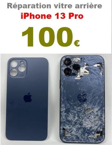 Remplacement vitre arrière iPhone 13 Pro pas cher Bruxelles, Télécoms, Enlèvement, Apple iPhone