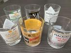 6 whiskey glazen, Enlèvement, Utilisé, Verres et Verres à shot