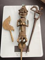 Chefs en bronze d'art tribal s13, Enlèvement ou Envoi