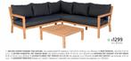 Houten tuinmeubilair - Nieuw, nooit gebruikt, Tuin en Terras, Tuinsets en Loungesets, Ophalen, 5 zitplaatsen, Nieuw, Tuinset