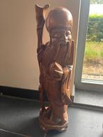 Houten Chinees beeld Xou Xing Gon, Antiek en Kunst, Ophalen