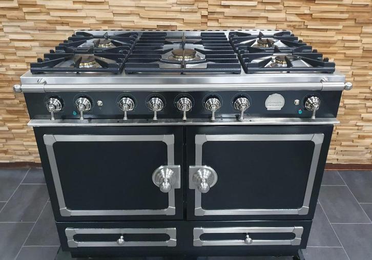 🔥Luxe La Cornue Cornufe Fornuis 110cm zwart en rvs 2 ovens, Elektronische apparatuur, Fornuizen, Zo goed als nieuw, Vrijstaand