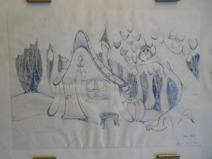 3 tekeningen van Chris, Antiek en Kunst, Kunst | Tekeningen en Fotografie, Ophalen of Verzenden