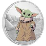 Star Wars Mandalorian - The Child - 1 Oz zilver Niue in box, Ophalen of Verzenden, Losse munt, Zilver