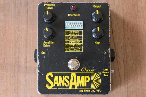 Tech21 SanSamp Classic, Muziek en Instrumenten, Effecten, Gebruikt, Distortion, Overdrive of Fuzz, Volume, Overige typen, Equalizer