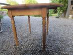 ronde tafel van licht eikenhout, Ophalen, Eikenhout