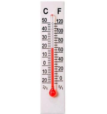 Mini Thermometer Wit - Celsius - Fahrenheit ⁰C/⁰F 11 x 50 mm beschikbaar voor biedingen