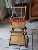 Vintage beukenhouten baby- of poppenspeelgoedpop uit de jare, Ophalen, Gebruikt, Inklapstoel, Aanschuifbaar