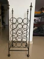 Wijnrek smeedijzer voor 15 flessen, Huis en Inrichting, Woonaccessoires | Wijnrekken, Ophalen, Gebruikt, 5 tot 15 flessen, Metaal