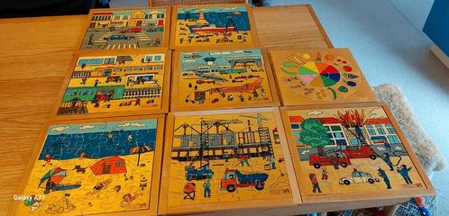 Educo houten vintage schoolpuzzels leermiddelen, Kinderen en Baby's, Speelgoed | Educatief en Creatief, Ophalen of Verzenden
