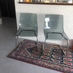 2 leuke vintage retro Carl Öjerstam Ikea Plexi stoelen, Ophalen of Verzenden, Gebruikt, Metaal