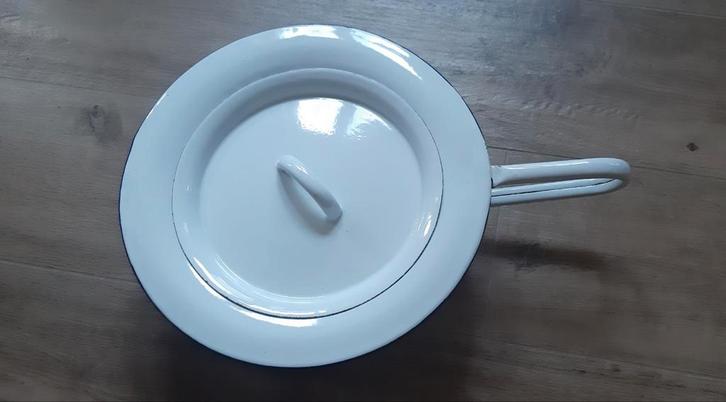 Emaille bedpan, Antiquités & Art, Antiquités | Email, Enlèvement ou Envoi