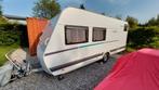 Dethleffs 480 Qlk caravan, Stapelbed, Particulier, Dethleffs, Uitbouw voortent