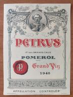 PETRUS Pomerol 1948 wijnetiket, Verzamelen, Ophalen