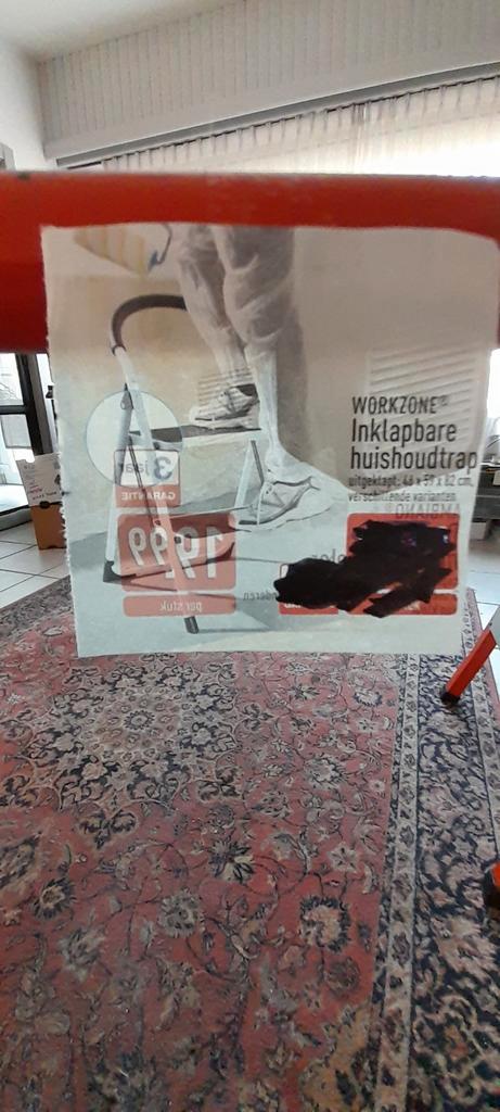 Deze bankschroef met trapladertje mag naar BUITEN.., Doe-het-zelf en Bouw, Werkbanken, Gebruikt, Minder dan 70 cm, Bankschroef