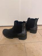 Bottines noires argentées, Zwart, Lage of Enkellaarzen, Anna field, Gedragen