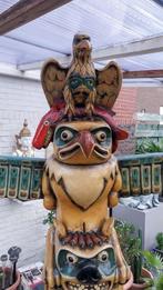 Beeld Totempaal,220cm,Indiaan totem,Cowboy,mancave,, Ophalen, Nieuw, Kunststof, Dierenbeeld
