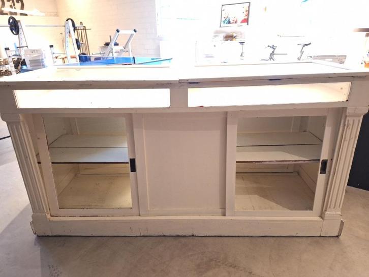 toonbank / vitrinekast, Huis en Inrichting, Kasten | Vitrinekasten, Gebruikt, 100 tot 150 cm, 200 cm of meer, 50 tot 75 cm, Met deur(en)