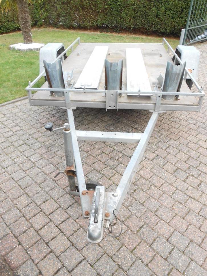 remork 3 motto's, Auto diversen, Aanhangers en Bagagewagens, Zo goed als nieuw, Ophalen
