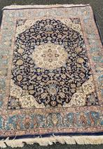 Nain Perzisch handgeknoopt tapijt, 145x 200 cm, 200 cm of meer, 100 tot 150 cm, Gebruikt, Rechthoekig