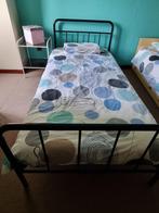 bed, Huis en Inrichting, Slaapkamer | Bedden, Ophalen, Eenpersoons, Zwart, Zo goed als nieuw