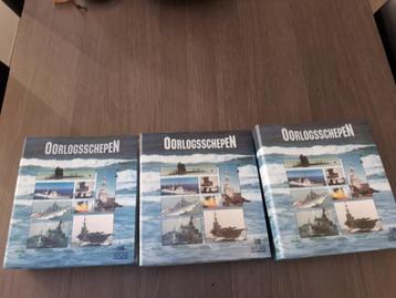 3 mappen met verzamelkaarten oorlogsschepen, Enlèvement ou Envoi, Utilisé