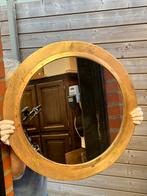Spiegel rond, diameter 59 cm. Omlijsting koper, Antiek en Kunst, Antiek | Spiegels, 50 tot 100 cm, Minder dan 100 cm, Rond, Ophalen