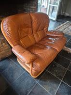 salon en cuir de buffle cognac, Enlèvement ou Envoi, Utilisé, Bois, Klassiek